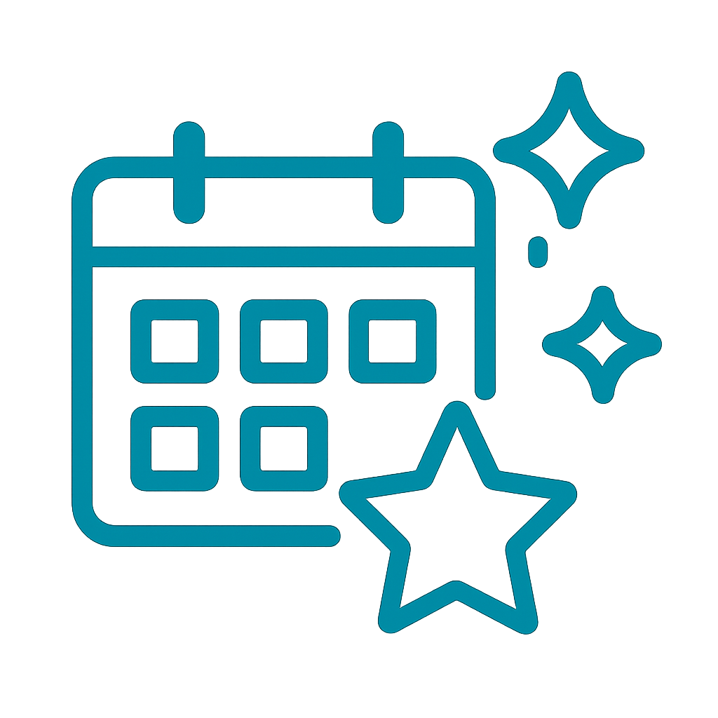 calendar sparkles icon